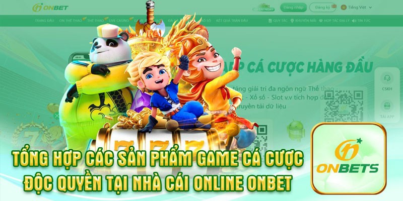 Kho sản phẩm giải trí tại Onbet com Kho sản phẩm giải trí tại Onbet com